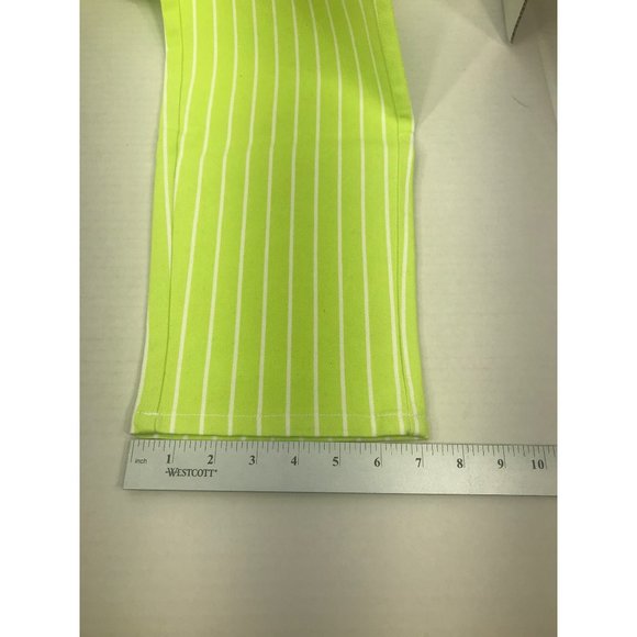 Victor Glemaud Women's Size 2 High Rise Straight Leg Jeans Green Pinstripe NWOT - Picture 7 of 9